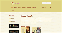 Desktop Screenshot of dadantcandles.com